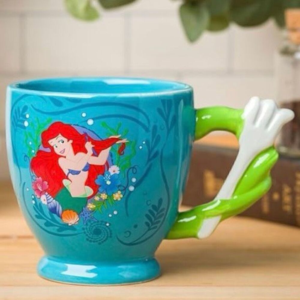 NWT Disney The Little Mermaid Dinglehopper Blue Glossy Ceramic 20 Oz Coffee Mug